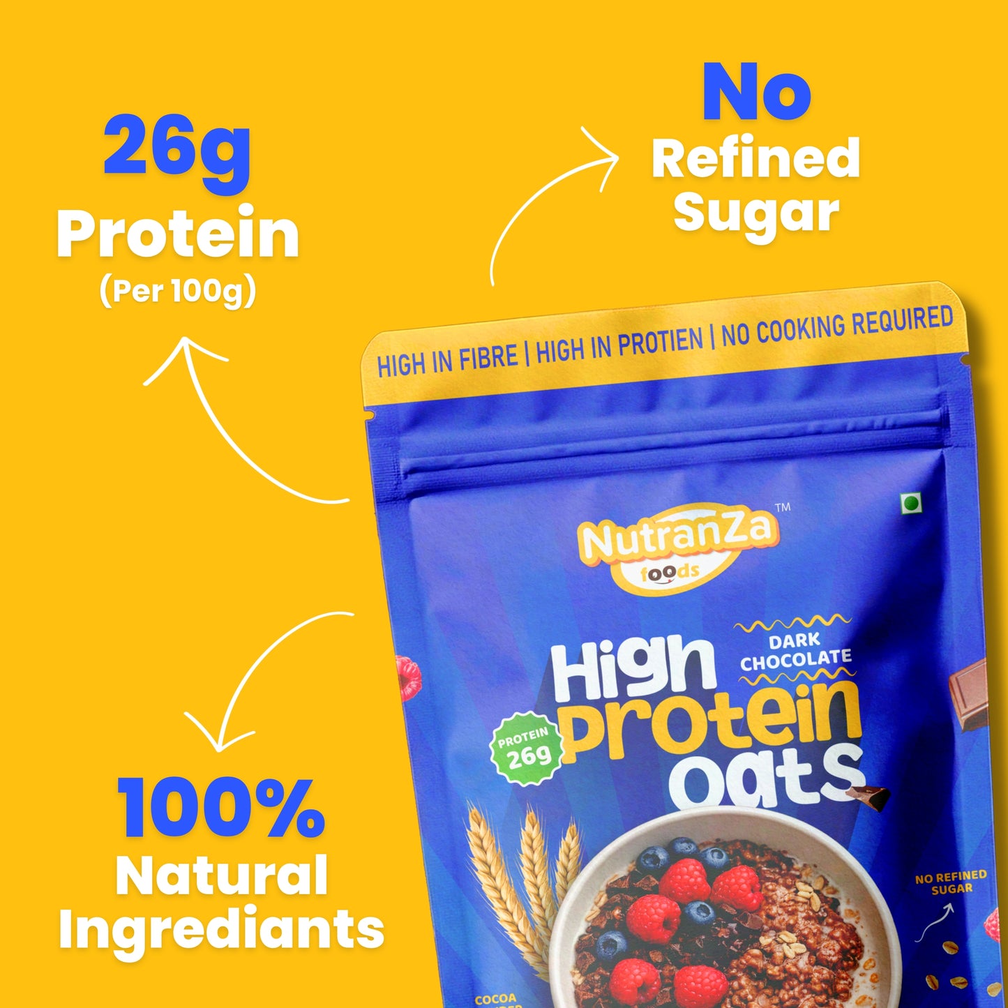 High Protein Oats - Dark Chocolate 1 kg