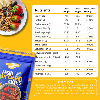 High Protein Oats - Dark Chocolate 1 kg