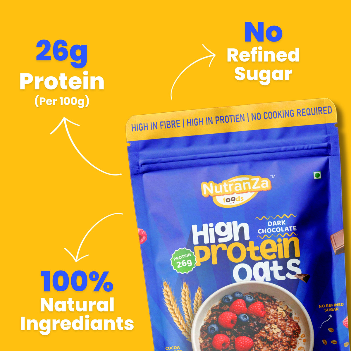 High Protein Oats - Dark Chocolate 1 kg